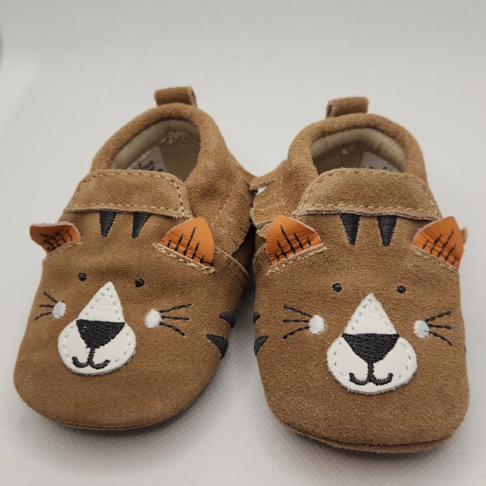 Robeez First Kicks Critter Fringe Tiger 0-3 M